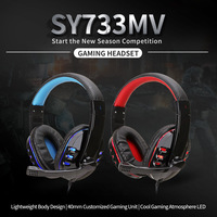 Casque de jeu filaire HOT, casque pour joueurs avec microphone, écouteurs de jeu stéréo, basses profondes pour PS4, Xbox, PC, ordinateur