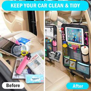 Bolsa de Almacenamiento Plegable para Asiento Trasero de Coche, de Tela Oxford de Poliéster Impermeable 600D - Product Image 3