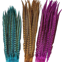 Plumes de faisan d'Amherst artificielles teintes en gros, longues queues de 50-120 cm, pour costumes de Samba et décoration de coiffes de carnaval