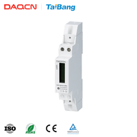 DAQCN DM25S Din Rail Single Phase Energy Meter Kelas Akurasi 1 Bersertifikat CE Layar Digital