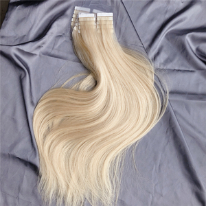 Extensiones de Cabello Humano Brasileño con Trama Lateral, Cinta Adhesiva, Doble Trama, Cabello Remy Indio - Product Image 1