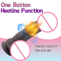 Elektrischer Realistischer Silikon-Dildo-Massager mit Kabelloser Fernbedienung, Heizfunktion, Starker Saugbasis, USB-Aufladbar, Mehrstufige Vibration