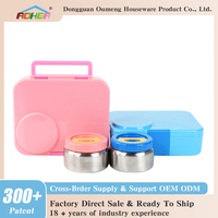 Boîte à bento scolaire multifonctionnelle moderne pour enfants, sans BPA, étanche, portable, écologique, durable, emballage alimentaire, déjeuner