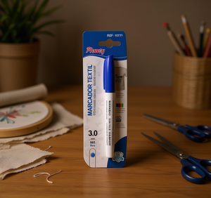 Penna Tessile Ploucy 3.0mm Blu per Marcatura Tessuti - Product Image 2