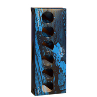 Boîte en carton ondulé coloré haut de gamme personnalisée avec doublure en mousse, pelliculage mat, emballage robuste pour farine, recyclable