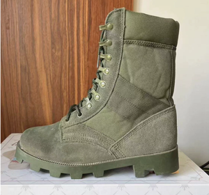 TSB910 Olive Green Panama Jungle forest cow leather suede tactical <b>boots</b> <b>hiking</b> mountain training men <b>boots</b> shoes - Product Image 6