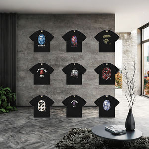 Camisetas de Diseño 2026 9.11Bepeees para Hombre, Holgadas con Estampado de Mono, de 100% Algodón, Estilo Urbano Casual y con Patrón Animal - Product Image 3