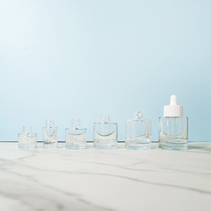 ขวดแก้วทรงกลมขนาด 30 มล. สำหรับบรรจุรองพื้น เซรั่ม โลชั่น แบบหนาพิเศษ พร้อมหัวปั๊ม สั่งทำได้ตามต้องการ - Product Image 3