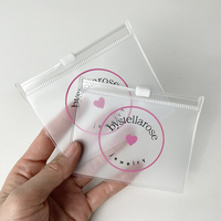 Bracelet de montre en PVC en plastique transparent de haute qualité pochette au détail sac à fermeture éclair Transparent pour emballage de bracelets de montre