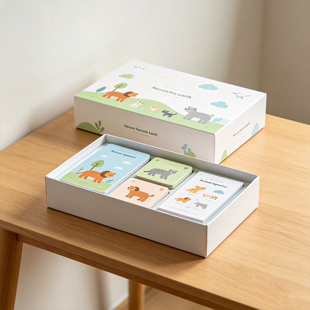 Baby Animal Cognitive Flash Cards Waterproof Thickened Paper Early Learning Educational Toy Toddlers Preschool Teaching Kids