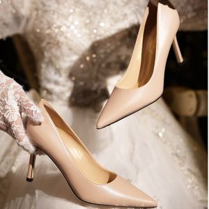 6CM/8CM/10CM Chaussure Femme Tacones New Designer Fashion Elegant <b>Women</b> <b>Black</b> <b>Pumps</b> High Heels for Ladies - Product Image 5