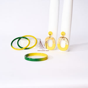 Minh Giang craft Hot Design, Best Seller Natural Horn <b>Bangle</b> <b>Bracelet</b>, Fashion Jewelry Earrings Style Gift - Product Image 6