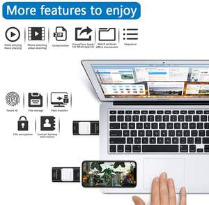 Gitra 3-in-1 OTG USB 2.0 Memoria Stick 3.0 Pen Drive Thumb Drive <strong>Flash</strong> <strong>Disk</strong> for Phone &amp; <strong>Computers</strong> 16GB 32GB 64GB 128GB Options - Product Image 5