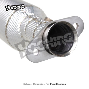 Tùy chỉnh dòng chảy cao downpipe cho Ford <span class=keywords><strong>Mustang</strong></span> <span class=keywords><strong>V6</strong></span> 3.7L 2012-2013 thép không gỉ xả tiêu đề với 100/200/300/400 tế bào chất xúc tác - Product Image 3