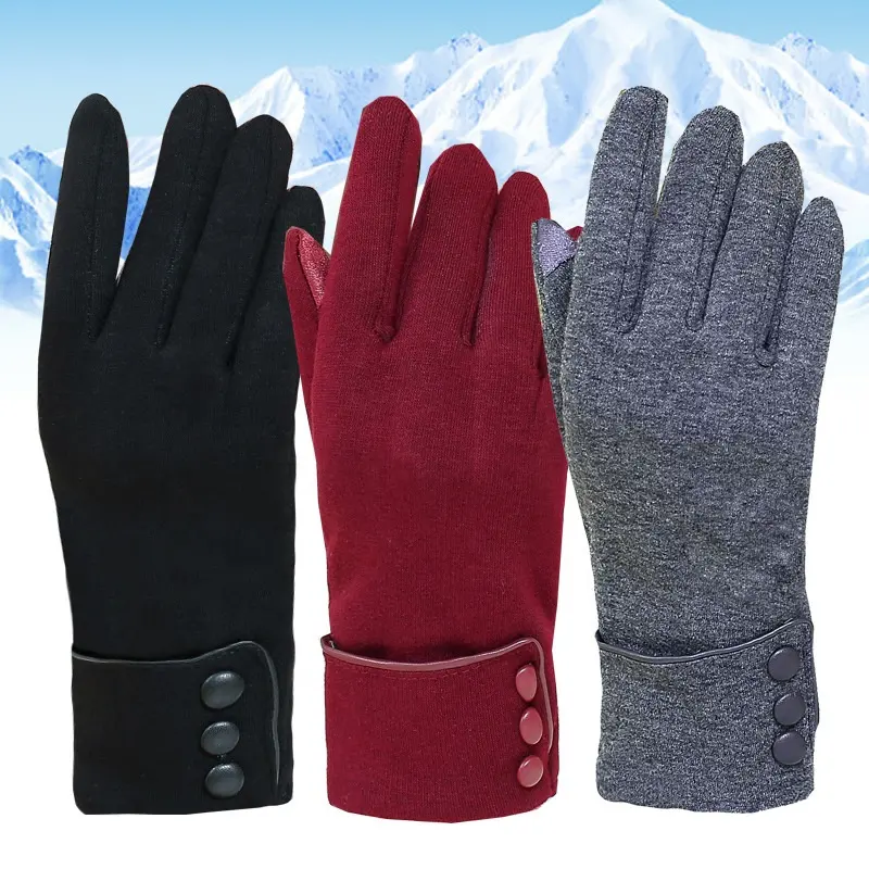 Outdoor Radfahren Winter Warme Touchscreen-Handschuhe für Frauen