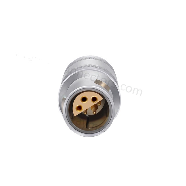 Raymo S Series Half-moon 4pin Cable Mounted Plug Push Pull Connector FFA.1S.304.CLAC52Z