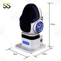 Simulador de películas de juegos VR 9D Mental, silla de huevo de realidad Virtual, máquina de juegos de cine, montaña rusa de juegos VR 9d a la venta