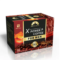 Poudre de café Maca pour hommes, racine de Maca, ginseng, café X Power, café énergétique Maca Power pour hommes