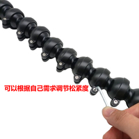 Outils de réparation de bosses de voiture : Support col de cygne noir verrouillable de type droit avec joint de tuyau et trou de 8 mm pour la détection de bosses automobiles et les outils de réparation par éclairage