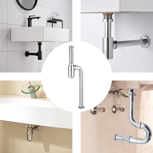 Vente directe Salle de bain P Piège Cuivre P Piège pour évier <span class=keywords><strong>Cuisine</strong></span> Évier <span class=keywords><strong>Siphon</strong></span> avec Clean Out - Product Image 4