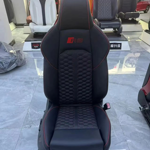 Fundas de Asiento de Cuero Vacuno Completas de Fábrica, Fundas de Asiento de Cuero Personalizadas para <span class=keywords><strong>A4</strong></span> A6 A7 A8, Mejora del <span class=keywords><strong>Interior</strong></span> del Automóvil - Product Image 1