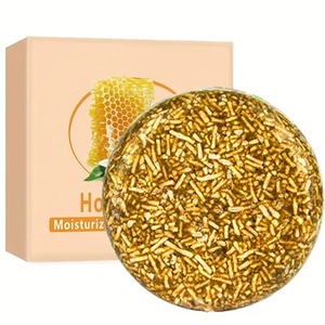 Savon Artisanal en Gros au Miel, Polygonum Multiflorum et Charbon de Bambou - Savon <span class=keywords><strong>Shampooing</strong></span> Hydratant et Nourrissant en Barre, Emballage en Boîte - Product Image 1