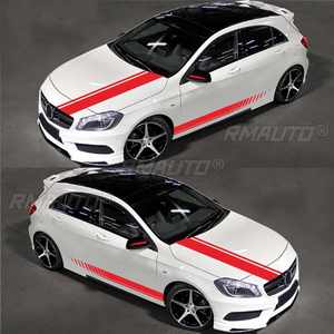 Pegatinas Universales para el Costado de la Puerta de Coches Deportivos, Franjas Largas de Vinilo para Toyota/BMW/Audi/VW/Benz - Product Image 3