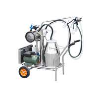 Bomba de Vacío Eléctrica de Pulso para Ordeño de Ganado y Camellos - Diseño Móvil de Una/Doble Tina - 4 Años de Garantía - China