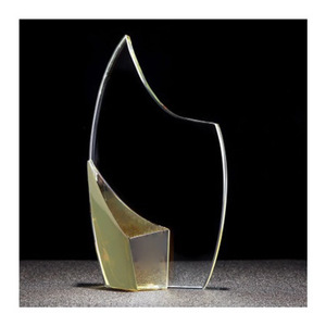 شرف الكريستال الجملة اللون الطباعة 3d نحت كأس للبطولات بلوري الشكل المعادن ستار البلاك جوائز الكريستال الكأس - Product Image 5