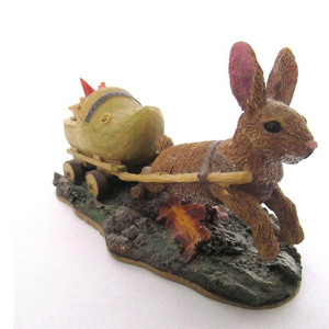 Gnomo figurina 'Sailing Away' <span class=keywords><strong>David</strong></span> lo gnomo con scarpe di legno, coniglio - Product Image 3
