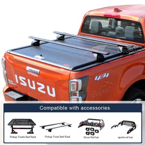 Couvercle rétractable en aluminium pour <span class=keywords><strong>Ford</strong></span> <span class=keywords><strong>Ranger</strong></span> T6 T7 et F150, ramasseur de douche, accessoire pour moteur de voiture - Product Image 3