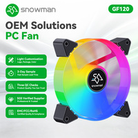 Ventilador de PC GF120 ARGB de 120 mm, Blanco, PWM, 20dBA, Silencioso, 5V, Sincronización en Cadena, para Computadoras de Juego, Proveedor OEM al por Mayor