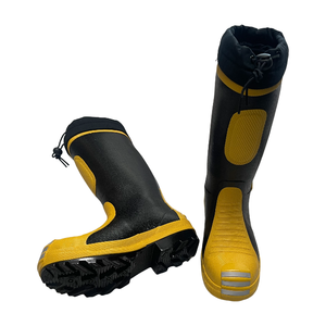 Botas <span class=keywords><strong>de</strong></span> Bombero <span class=keywords><strong>de</strong></span> Goma <span class=keywords><strong>Vulcanizada</strong></span> Premium con Forro Aislante Térmico y Soporte Reforzado para el Tobillo para Rescate y Bomberos - Product Image 2