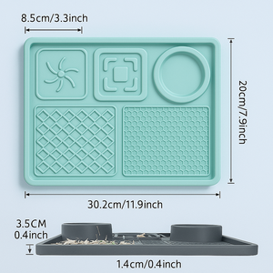 Manger lentement soins dentaires planche à lécher pour animaux de compagnie bol d'aspiration en Silicone de qualité alimentaire augmente le plaisir de l'alimentation des animaux de compagnie réduit l'anxiété - Product Image 3