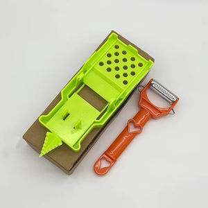 LM LM25405 Juego de Utensilios de Cocina de Plástico Multifuncional 2 en 1, Picador de Verduras Mejorado, Rebanador de Frutas y Verduras - Product Image 6