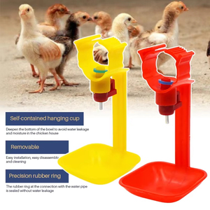 Nuevo Sistema de Bebederos para Pollos de Diseño Duradero con Taza Antigoteo, Taza para Beber para Pollos en Venta - Product Image 4