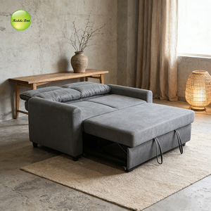 Canapé-<span class=keywords><strong>lit</strong></span> <span class=keywords><strong>2</strong></span> <span class=keywords><strong>places</strong></span> <span class=keywords><strong>en</strong></span> tissu au design moderne, facile à assembler pour appartement - Product Image 5