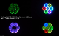 Projecteur LED mobile LS 7x60W Bee Eye, contrôle DMX512, RGBW Ra90, étanche IP65, blanc chaud/froid, éclairage de scène pour événements