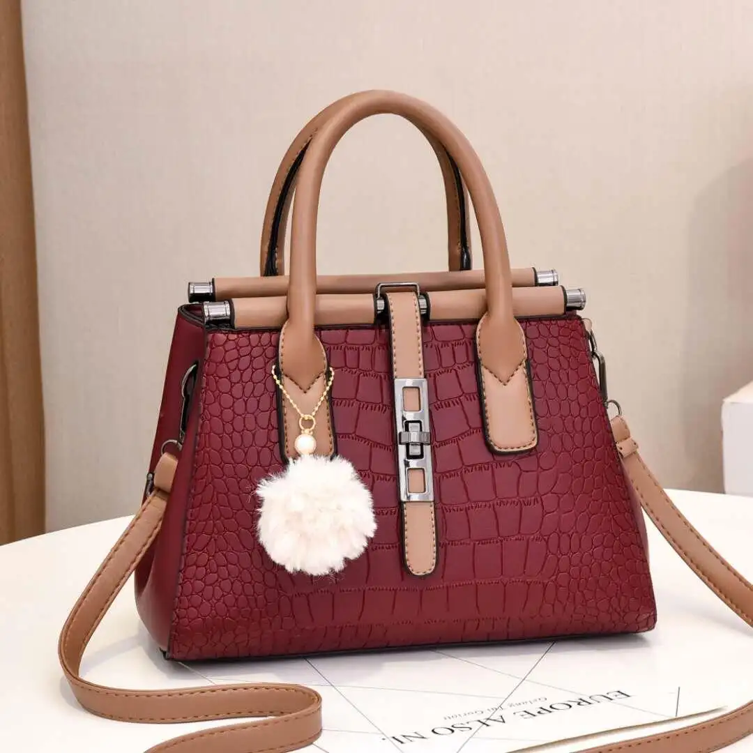 2022 Designer Vintage Leather Fashion bolsas de hombro Lady Tote Shoulder Bag Trend Crocodile Luxury Messenger Handbags