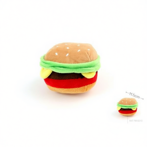 Juguete de Peluche Tommy Hamburger de 11.5cm, Juguete Masticable para Mascotas - Product Image 2