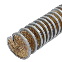 Brosse en spirale en nylon personnalisable OEM de qualité industrielle nettoyage de fil enroulé vers l'intérieur polissage détartrage prix d'usine