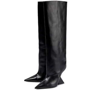 Bottes pour femmes à talon unique, longueur genou, collection 2025 - Product Image 3