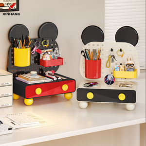 Xinhang haute qualité bureau <span class=keywords><strong>papeterie</strong></span> <span class=keywords><strong>organisateur</strong></span> créatif porte-stylo boîte de rangement polyvalent <span class=keywords><strong>organisateur</strong></span> de bureau avec porte-stylo - Product Image 4