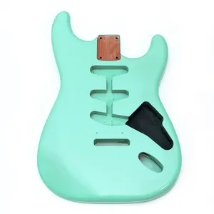 ตัวกีตาร์ไฟฟ้าแบบ Solid Body สีแดงเมทัลลิก  แบบบาง  ไม่มีการตกแต่ง  ทำจากไม้ Alder  รับผลิตตามสั่งพร้อมโลโก้  ขายส่ง - Product Image 4