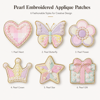 Patch personnalisé en lettres perlées, initiales, appliqué, badge à coudre ou à repasser pour vêtements de filles, vestes, sacs, chapeaux, chaussures