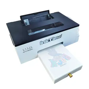 Inktime Nieuwe Technologie Automatische A4 Desktop Dtf Kleding Printer Kledingstuk Transfer Printen Machine Para Camisetas Voor Online Shop