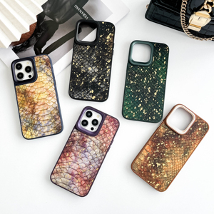 <span class=keywords><strong>Per</strong></span> iPhone assortito 11 12 13 14 15 pro max custodie <span class=keywords><strong>per</strong></span> telefono cellulare con stile dorate a forma di serpente cover posteriore in microfibra - Product Image 3