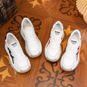 Baskets compensées pour femmes 2026, légères et respirantes en maille, en cuir véritable, confortables, avec semelle épaisse de 9 cm - Product Image 4