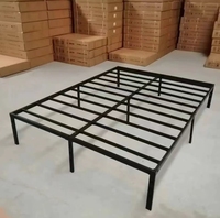 Cadre de lit extensible en métal de haute qualité, style mid-century modern, taille standard, écologique, garantie 3 ans, pour hôtel et villa