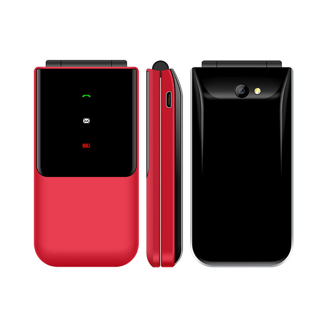New UNIWA F2720 Low Price Flip Mobile Phone Unlocked 1.77 Inch TFT Display Dual SIM Card up to 7 Days Standby TF Card Memory
